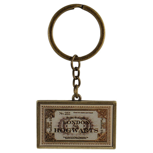 Harry Potter 'London to Hogwarts Ticket' Metal Keyring