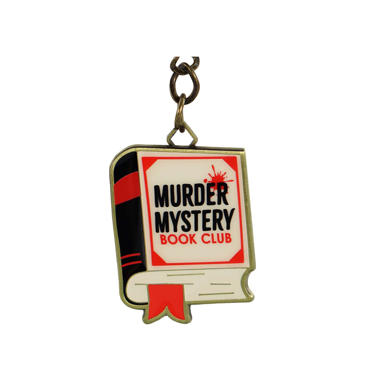 Murder Mystery Book Club Metal & Enamel Keyring