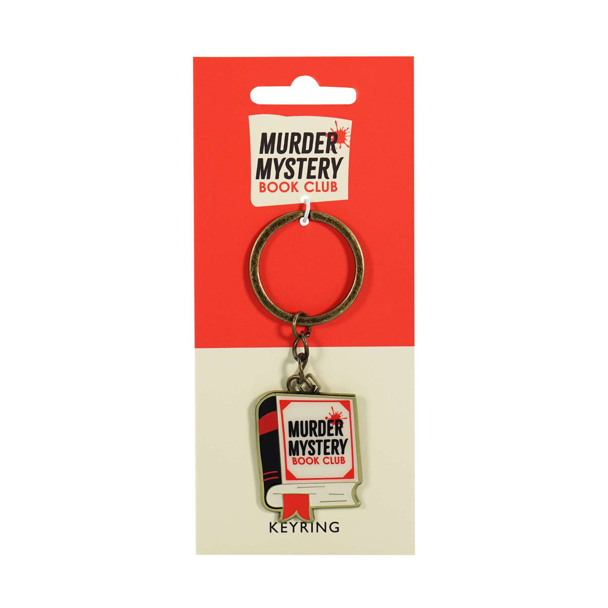 Murder Mystery Book Club Metal & Enamel Keyring