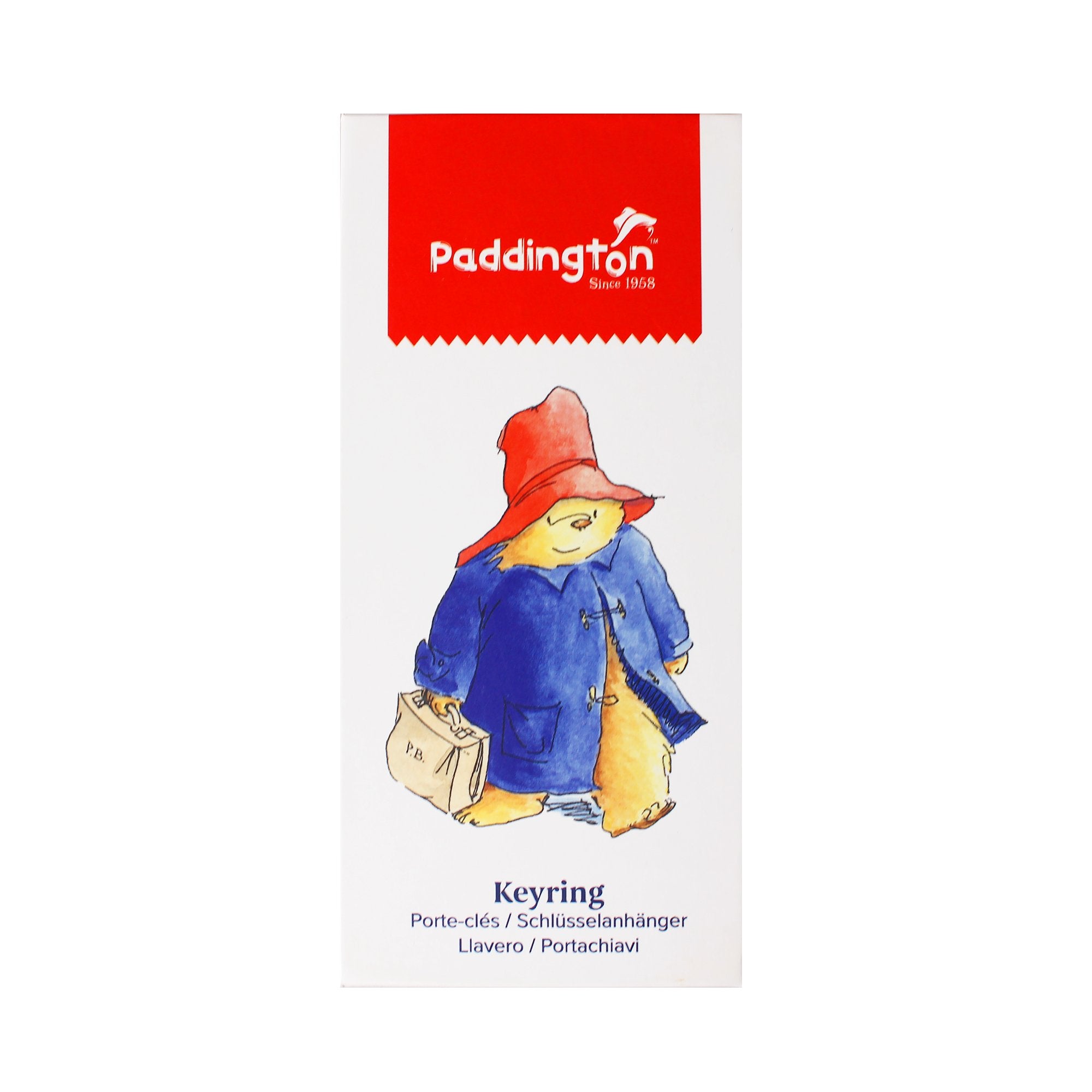 Keyring Metal Boxed - Paddington Bear (Gold Tag)