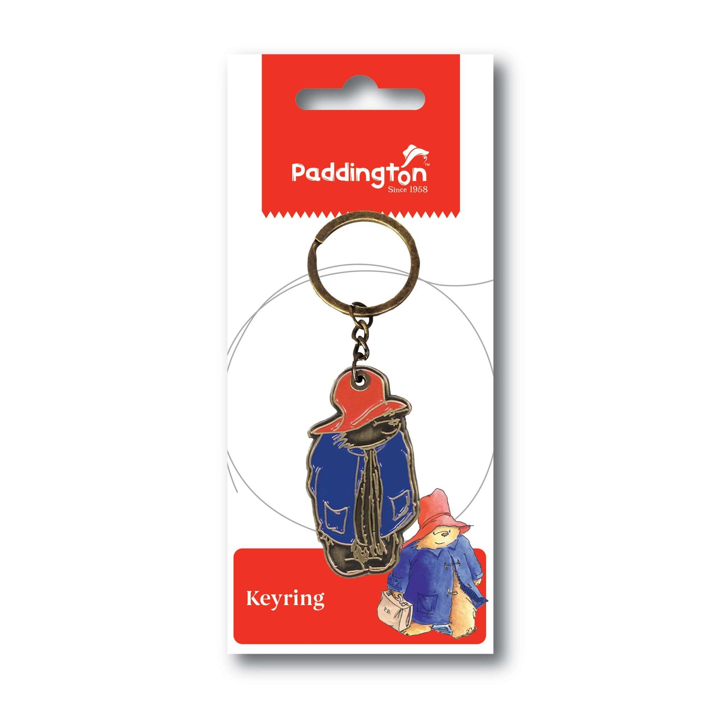 Paddington Bear Full-Length Enamel Keyring