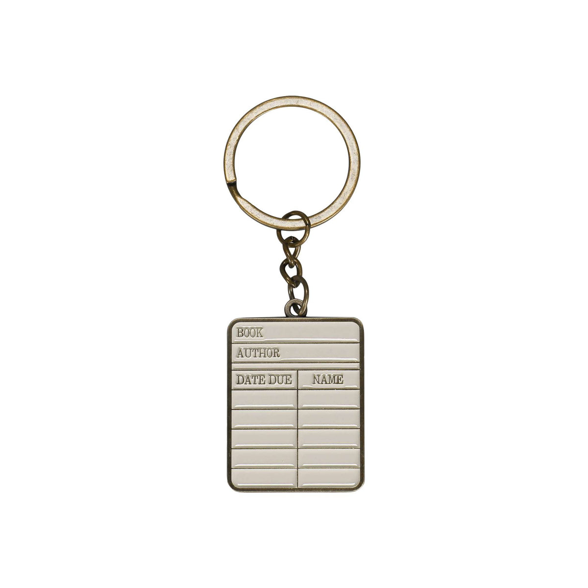 Keyring Metal - Pulteney Press (Library card)