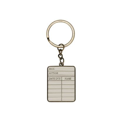 Keyring Metal - Pulteney Press (Library card)