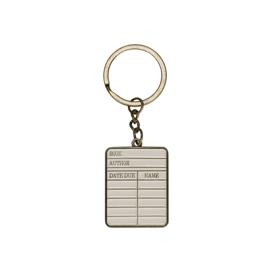 Keyring Metal - Pulteney Press (Library card)