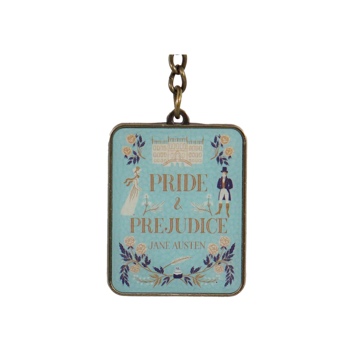Jane Austen Pride & Prejudice Metal Keyring