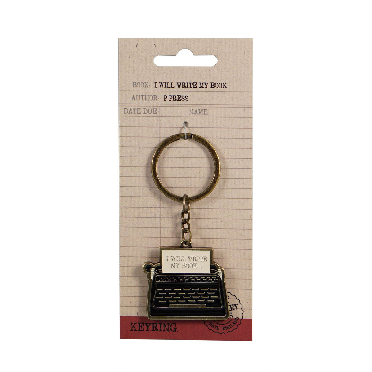 Keyring Metal - Pulteney Press (I Will Write))