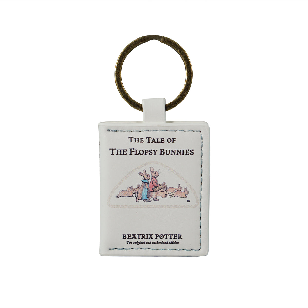 Peter Rabbit Flopsy Bunnies Faux Leather Keyring