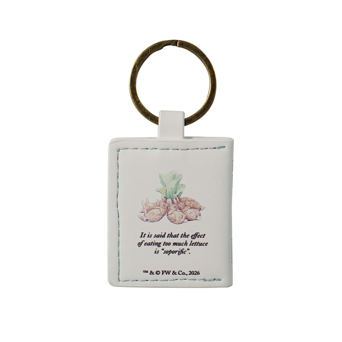 Peter Rabbit Flopsy Bunnies Faux Leather Keyring