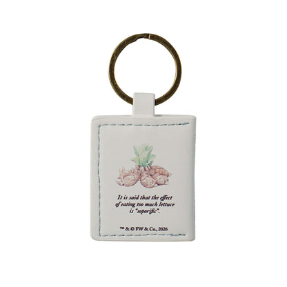 Peter Rabbit Flopsy Bunnies Faux Leather Keyring