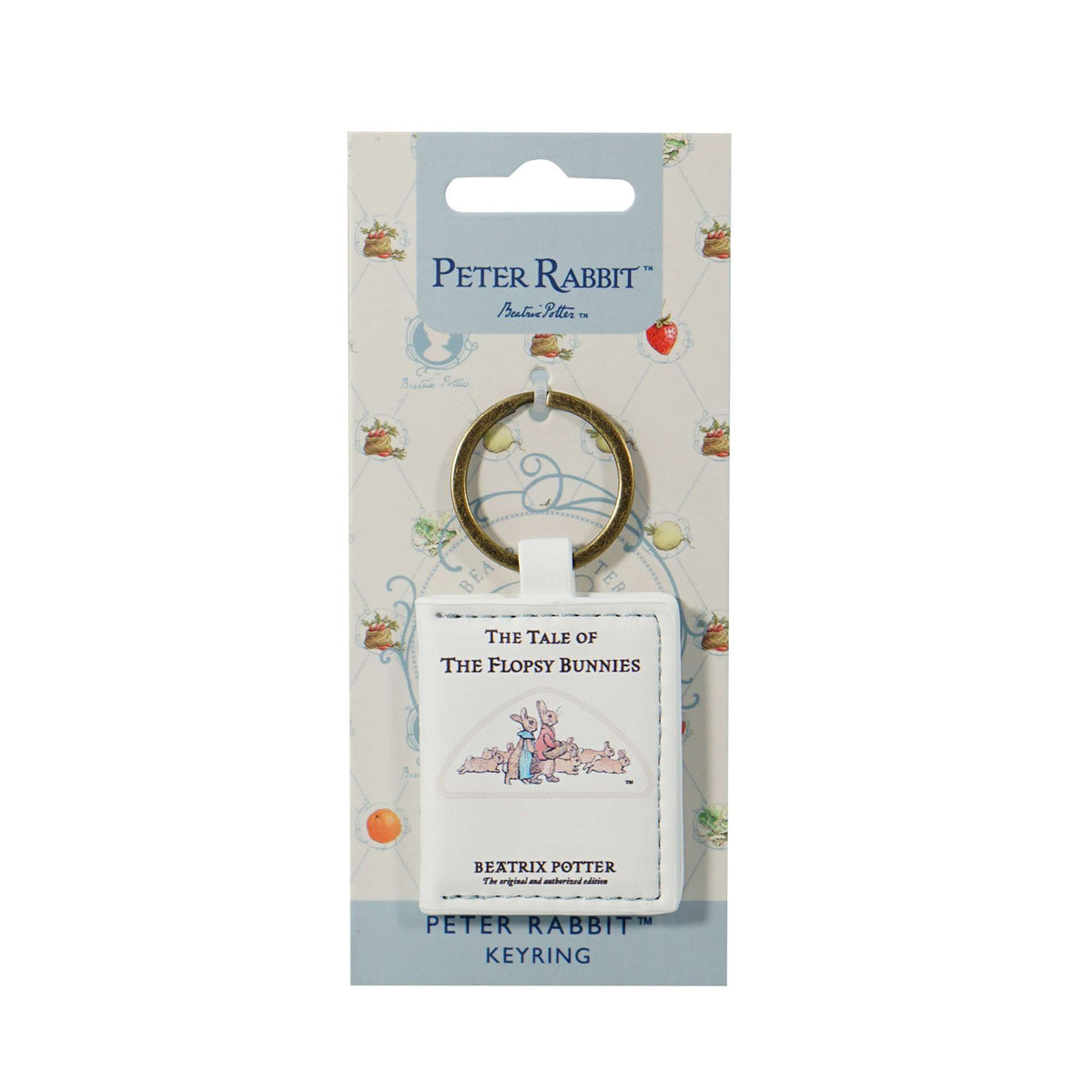 Peter Rabbit Flopsy Bunnies Faux Leather Keyring
