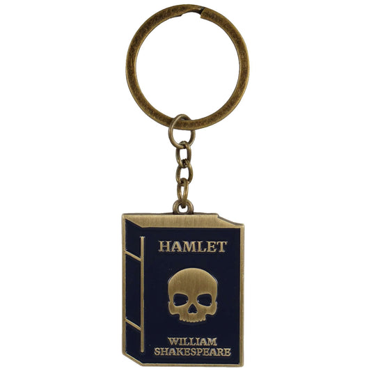 Shakespeare Hamlet Skull Metal Keyring