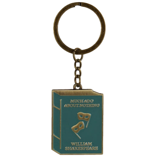 Shakespeare Much Ado Metal Mask Keyring