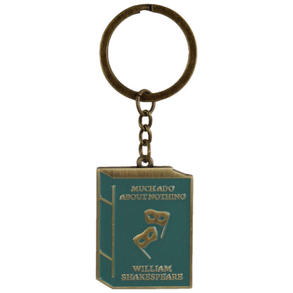 Shakespeare Much Ado Metal Mask Keyring