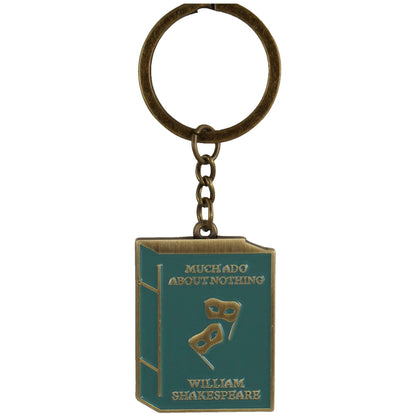 Shakespeare Much Ado Metal Mask Keyring