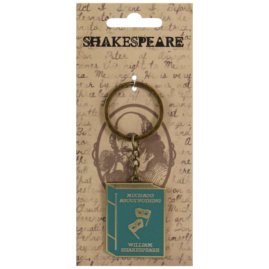 Shakespeare Much Ado Metal Mask Keyring