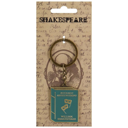 Shakespeare Much Ado Metal Mask Keyring