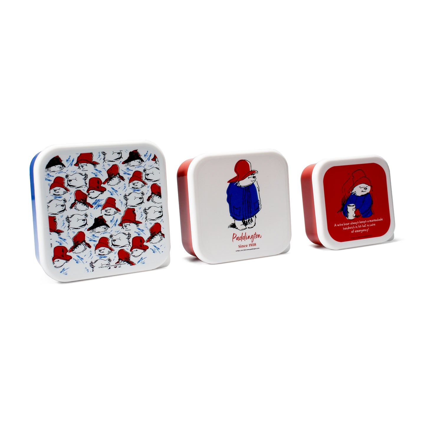 Paddington Bear Snack Boxes Set of 3