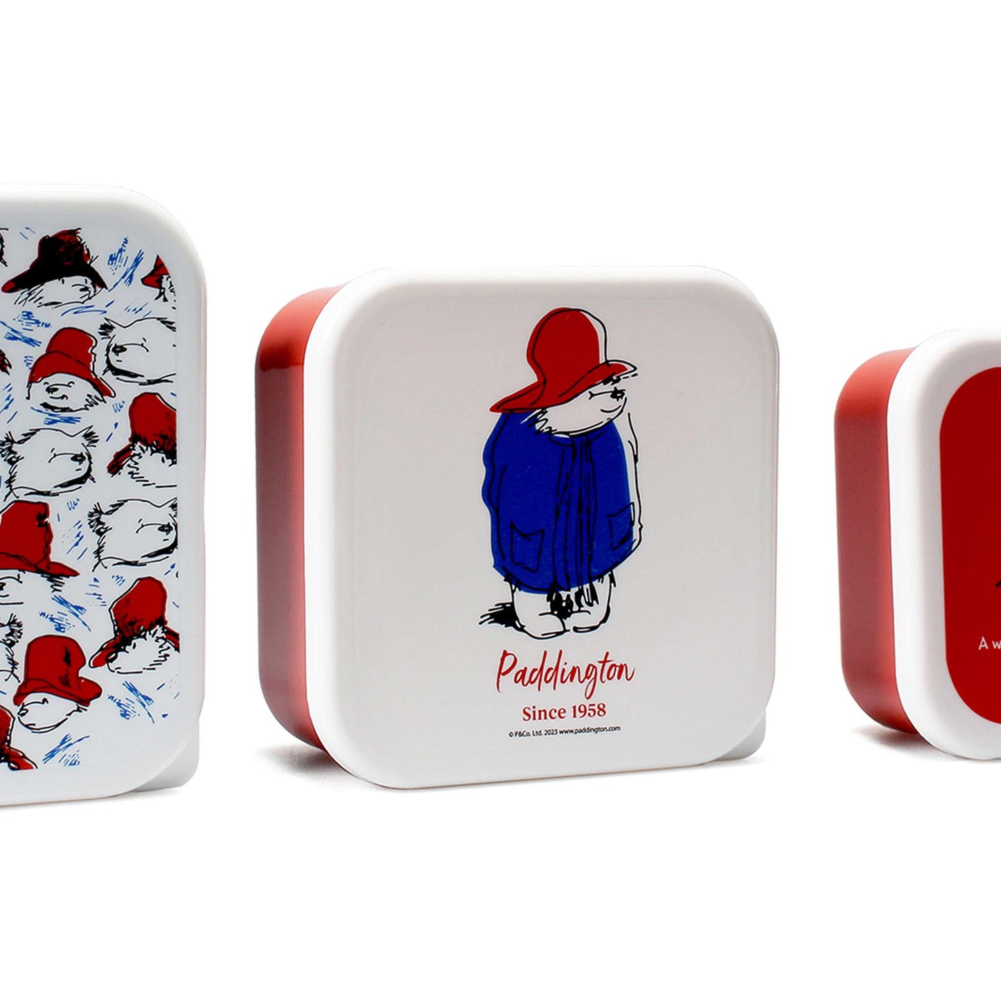 Paddington Bear Snack Boxes Set of 3