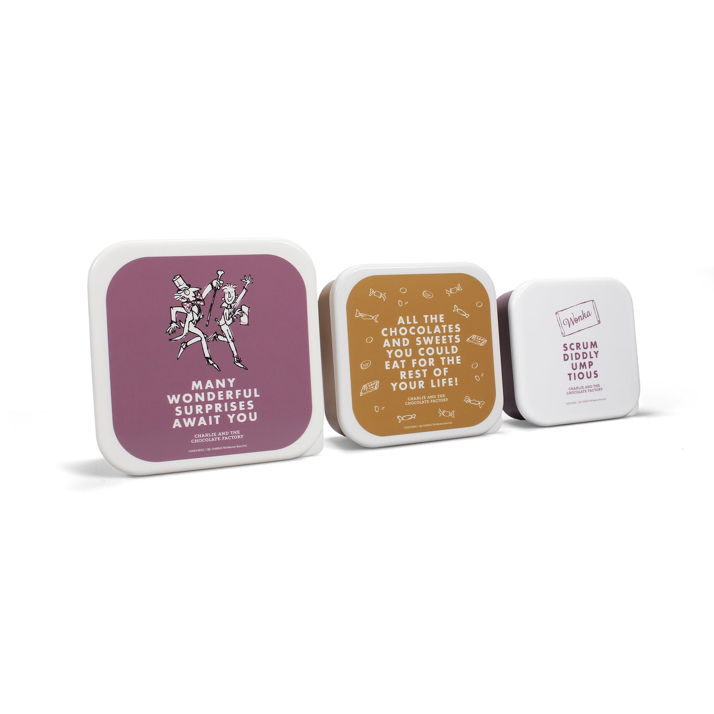 Roald Dahl Charlie Snack Boxes Set of 3