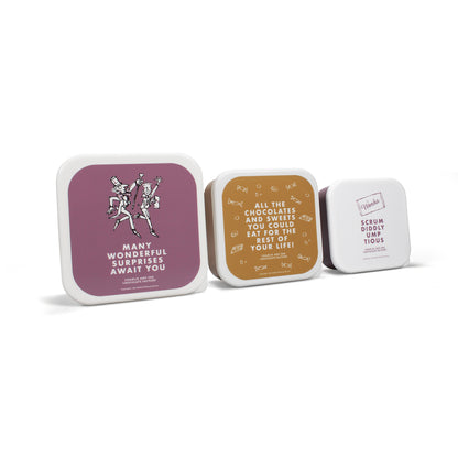 Roald Dahl Charlie Snack Boxes Set of 3