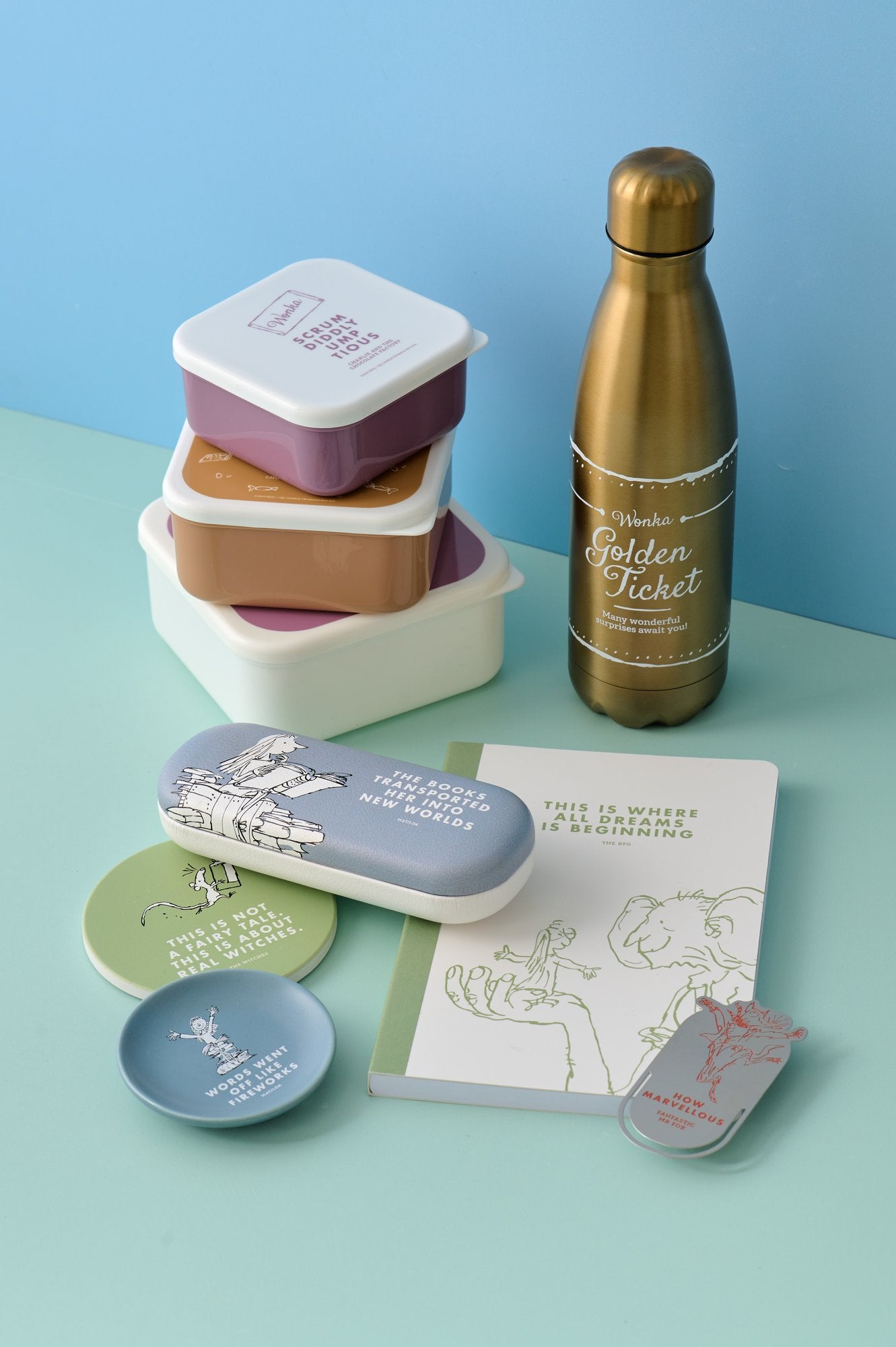 Snack Boxes Set of 3 - Roald Dahl (Charlie)