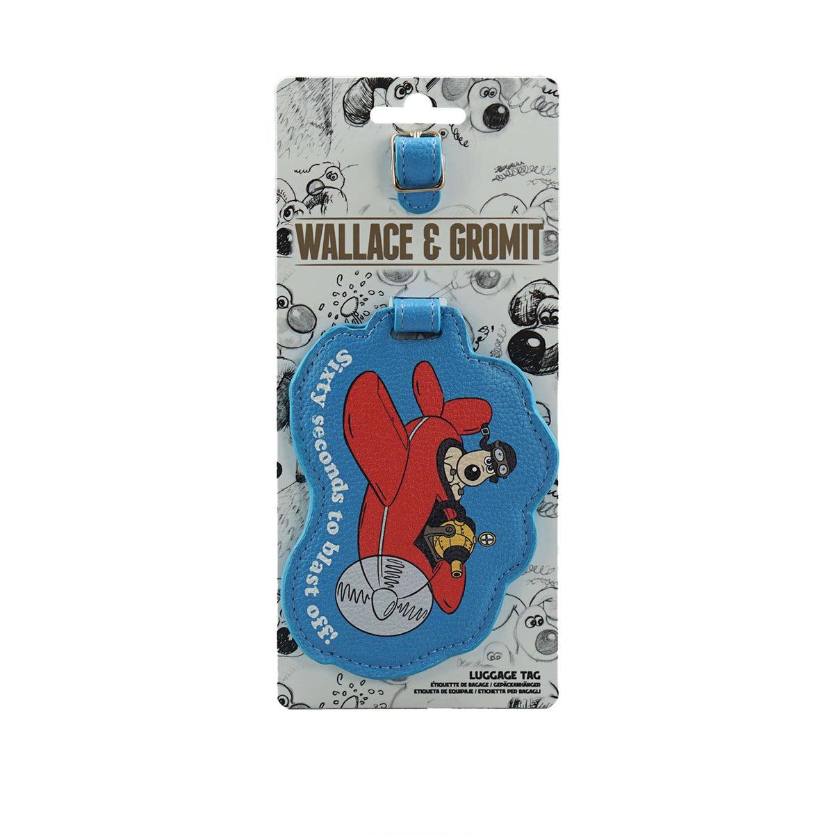 Luggage Tag PU Shaped - Wallace & Gromit (Gromit)