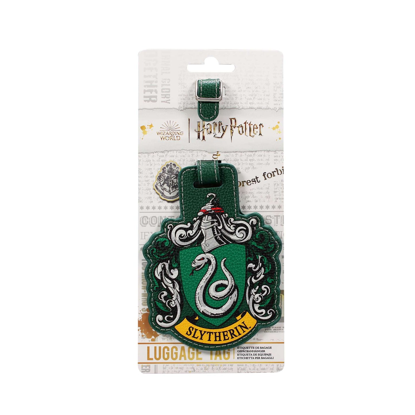 Luggage Tag PU Shaped - Harry Potter (Slytherin)