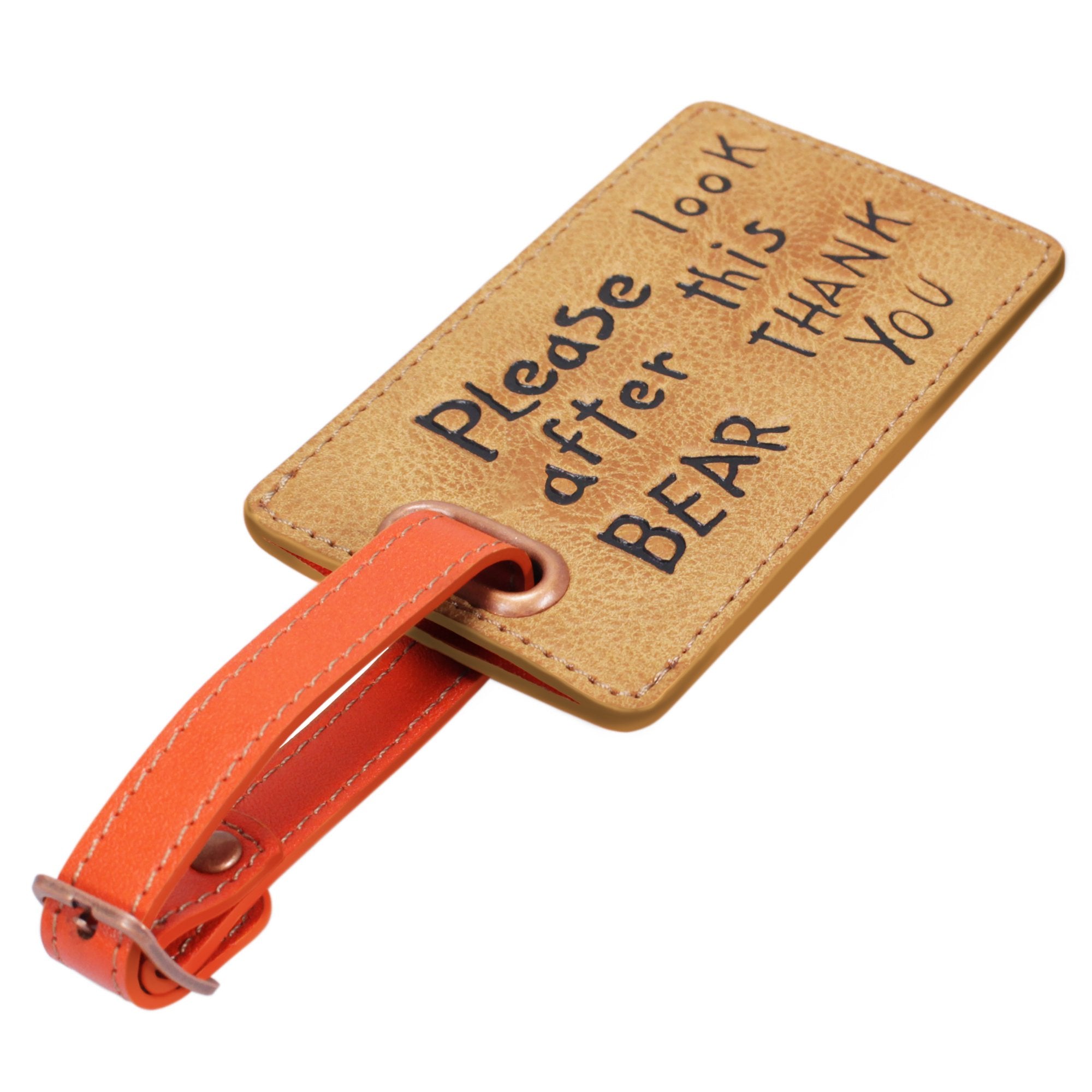 Luggage Bag Tag PU - Paddington (Look After This Bear)
