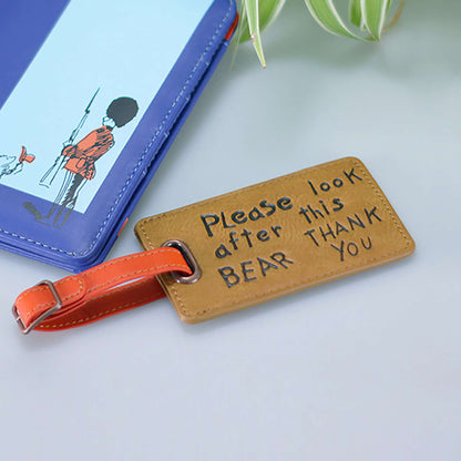 Paddington Bear Look After This Bear Luggage Tag