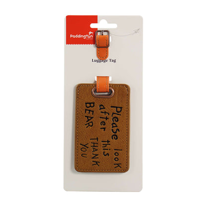 Paddington Bear Look After This Bear Luggage Tag