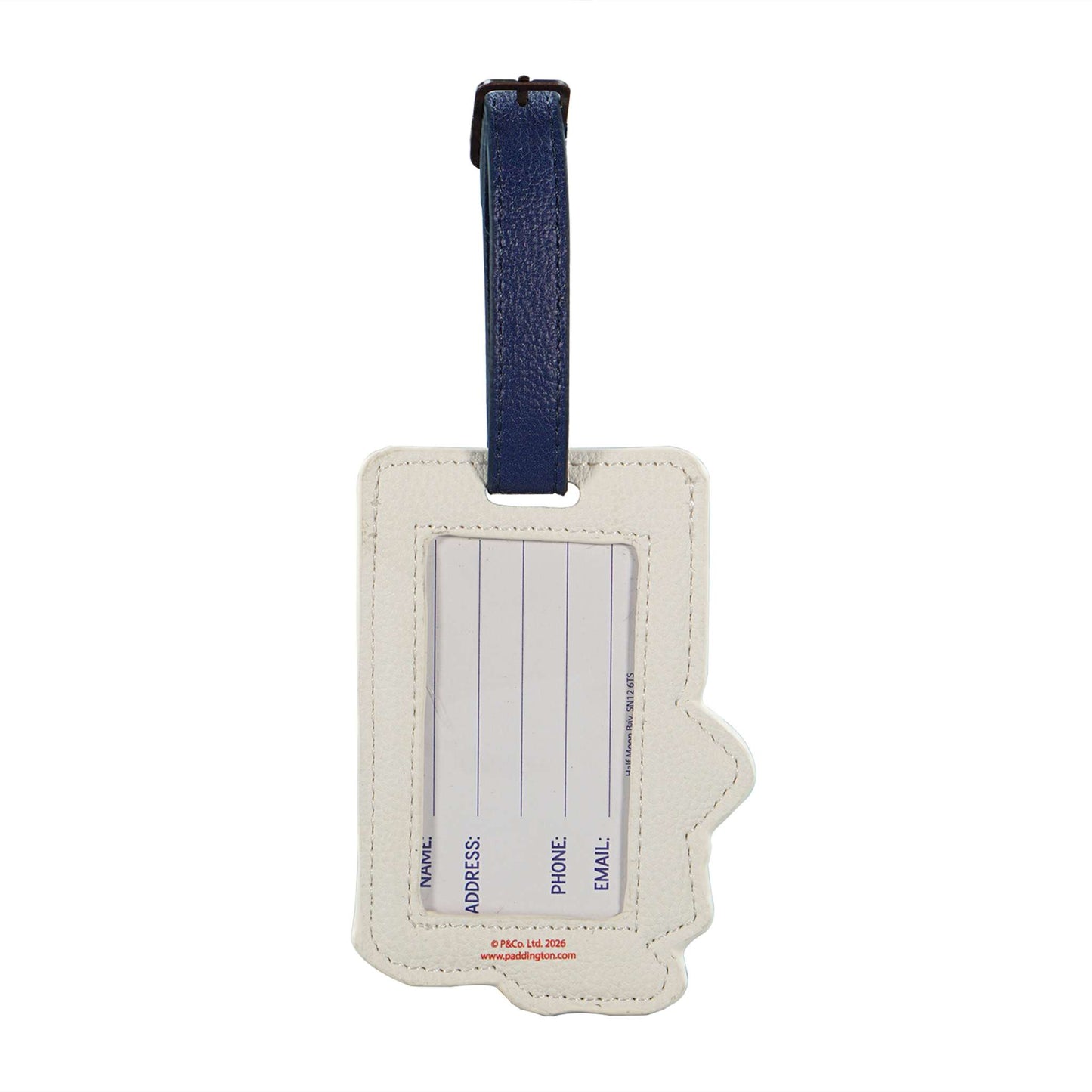 Paddington Bear London Shaped Faux Leather Luggage Tag
