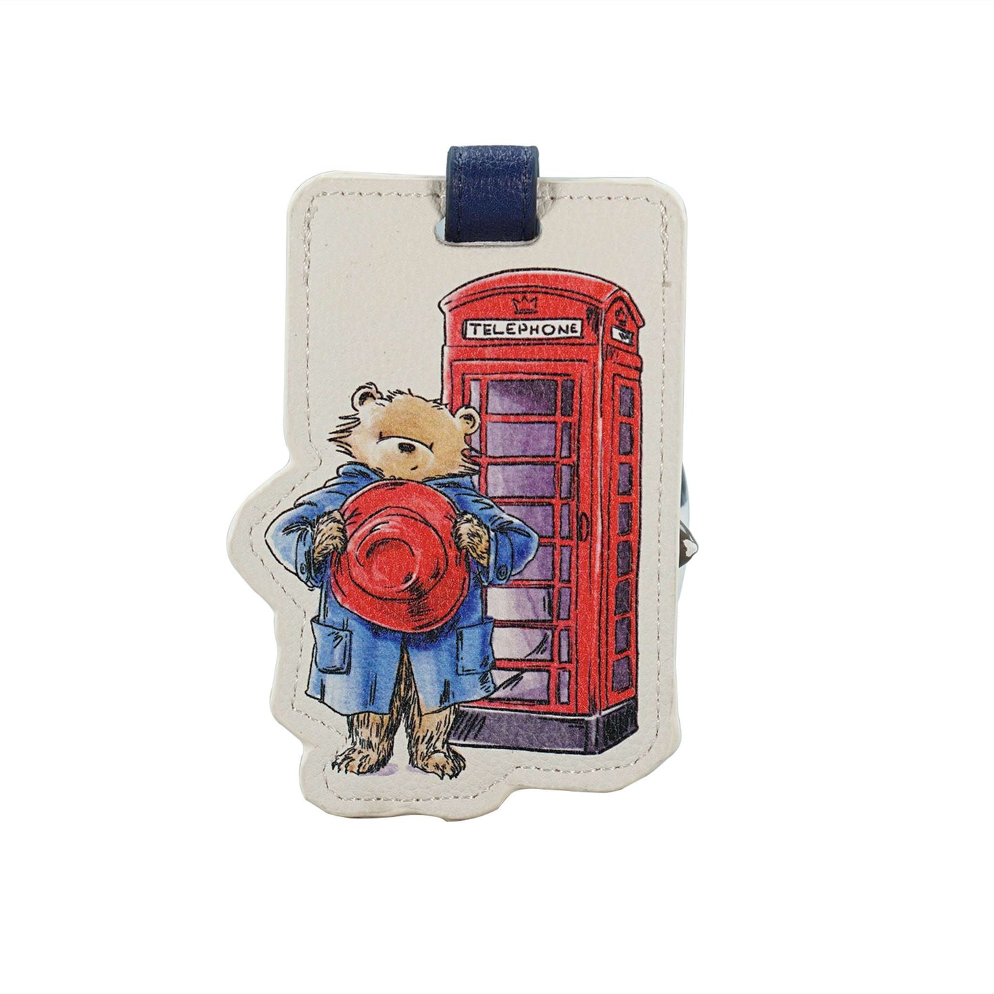 Paddington Bear London Shaped Faux Leather Luggage Tag
