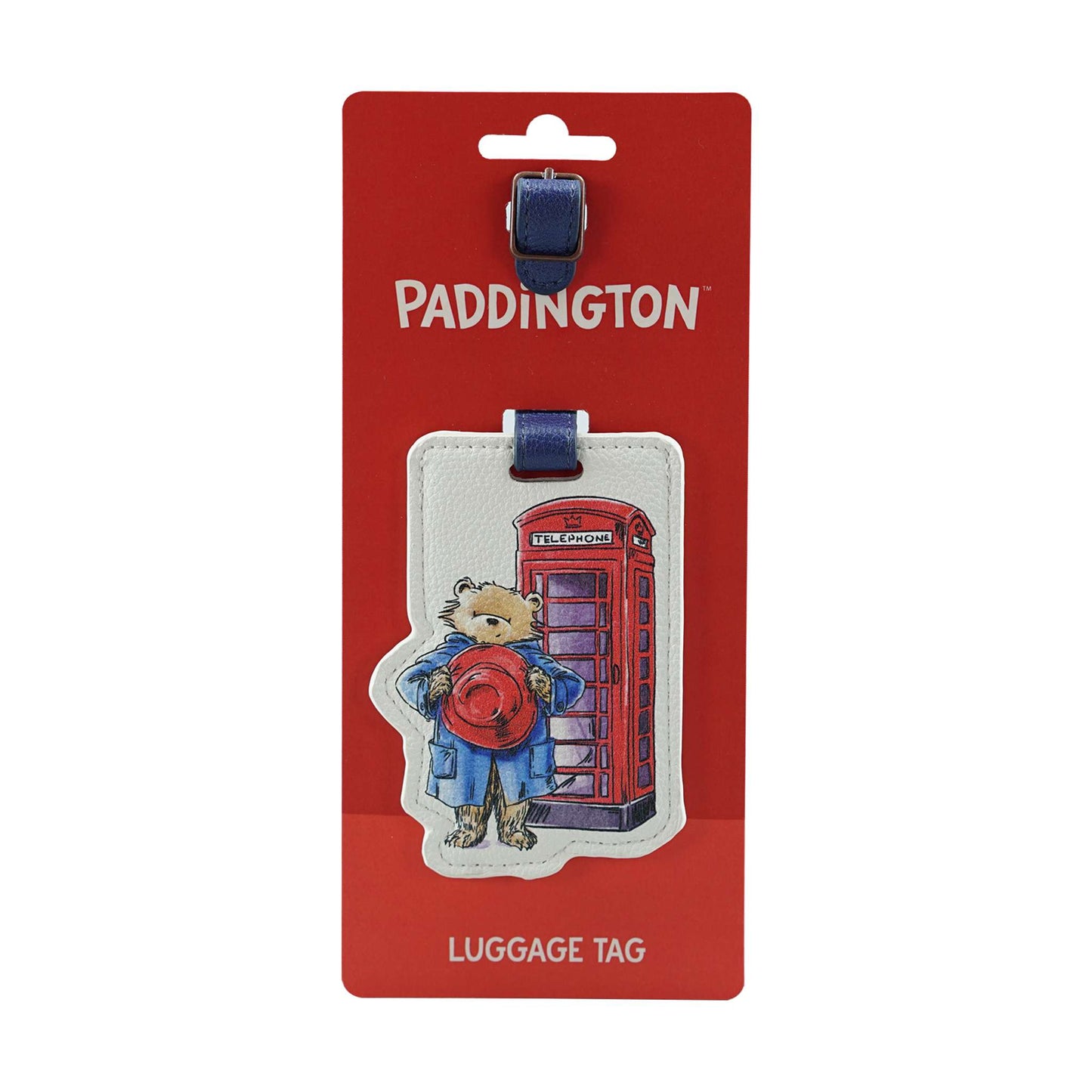 Paddington Bear London Shaped Faux Leather Luggage Tag
