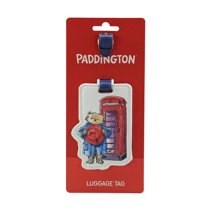 Paddington Bear London Shaped Faux Leather Luggage Tag