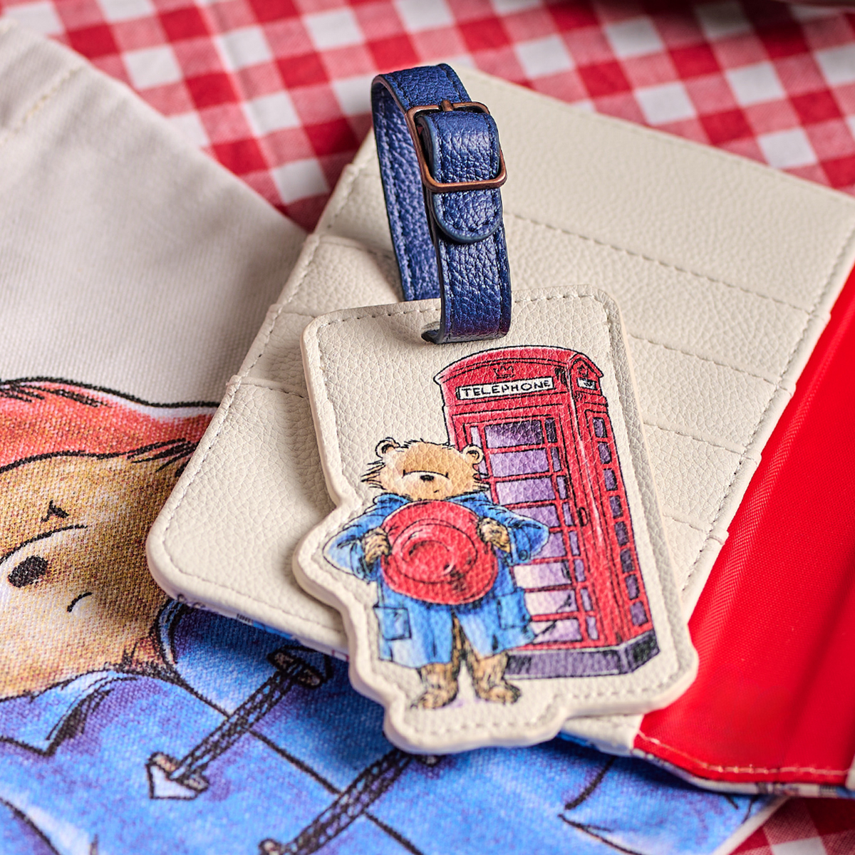 Paddington Bear London Shaped Faux Leather Luggage Tag