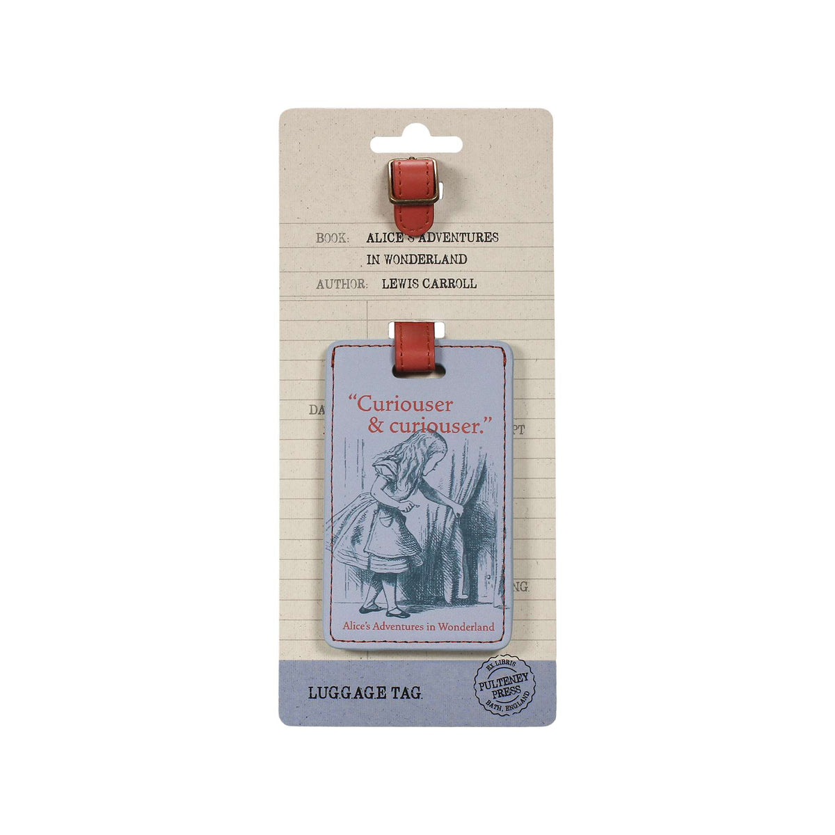 Luggage Tag PU - Pulteney Press (Alice)