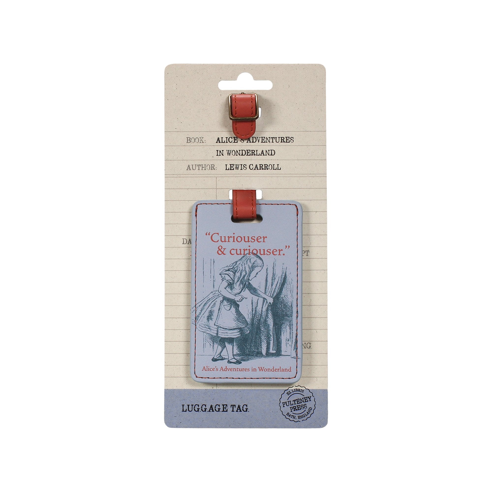 Luggage/Bag Tag PU - Pulteney Press (Alice)