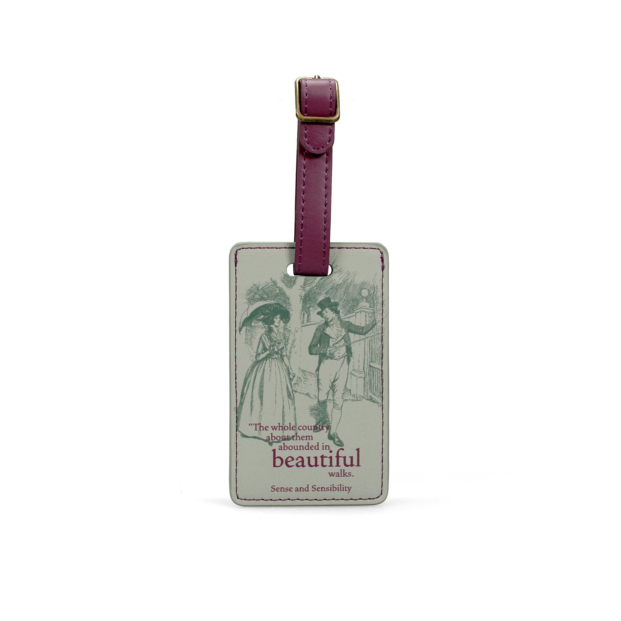 Luggage/Bag Tag PU - Pulteney Press (Jane Austen)