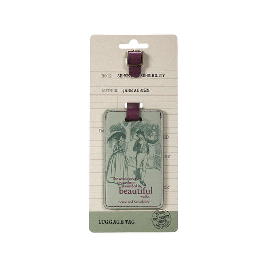 Jane Austen Sense & Sensibility Luggage Tag from Pulteney Press