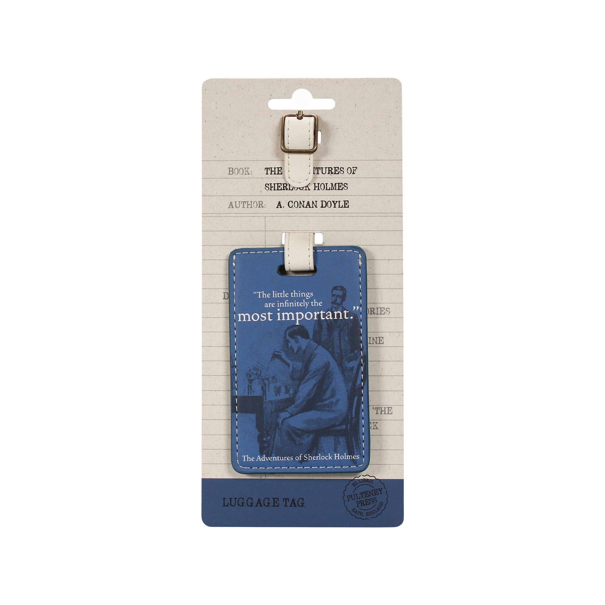 Luggage/Bag Tag PU - Pulteney Press (Sherlock Holmes)