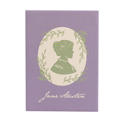Jane Austen Silhouette Metal Magnet