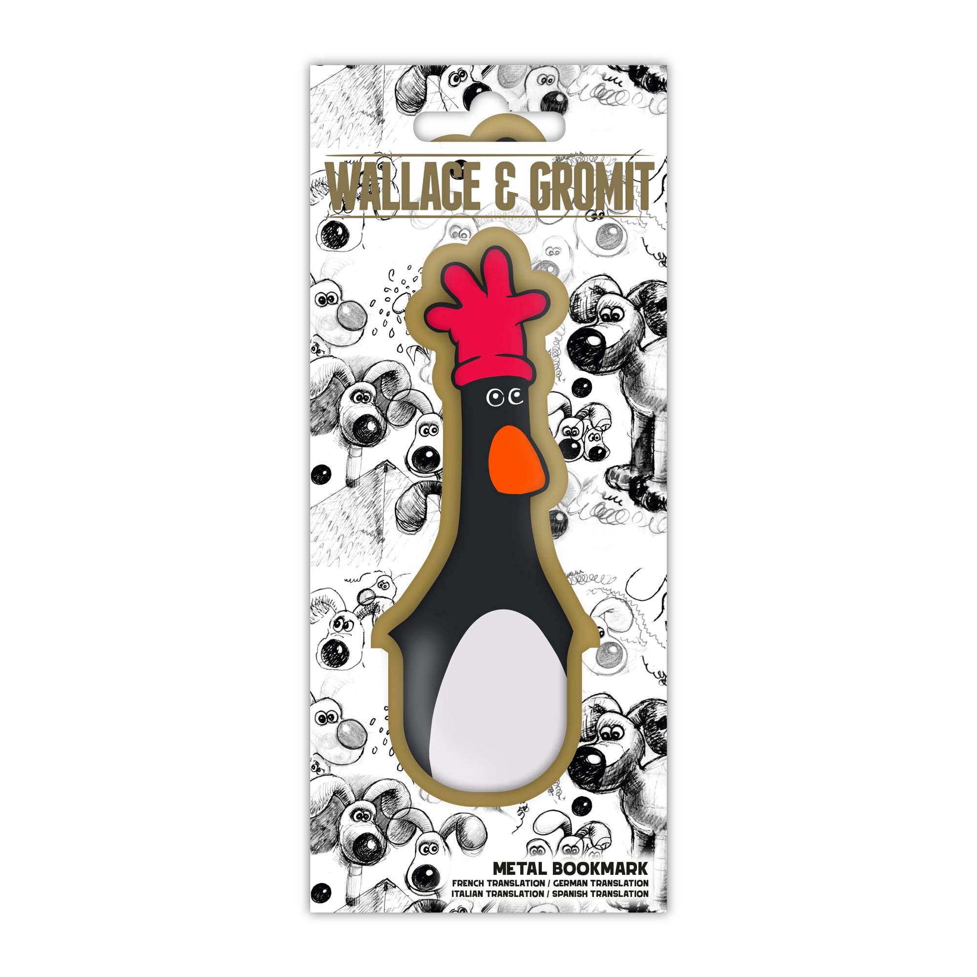 Bookmark Metal - Wallace & Gromit (Feathers)