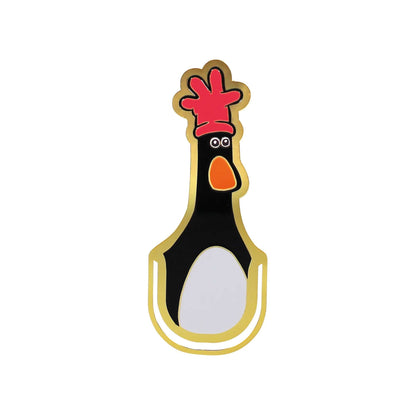 Wallace & Gromit Feathers McGraw Metal & Enamel Bookmark