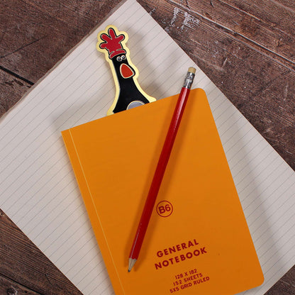 Wallace & Gromit Feathers McGraw Metal & Enamel Bookmark