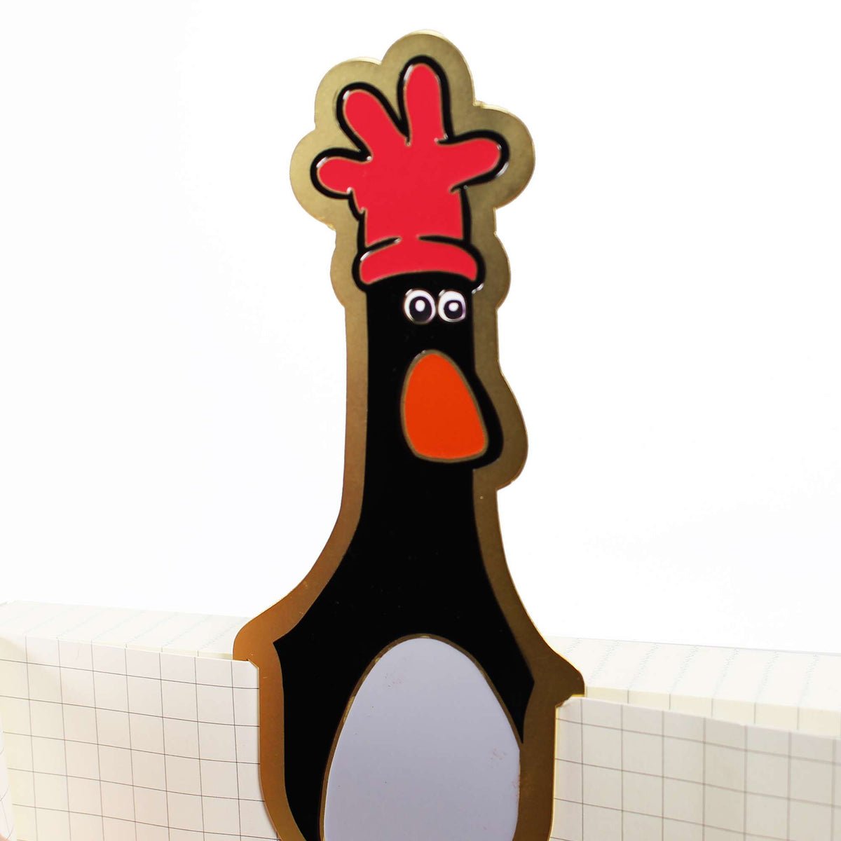 Wallace & Gromit Feathers McGraw Metal & Enamel Bookmark