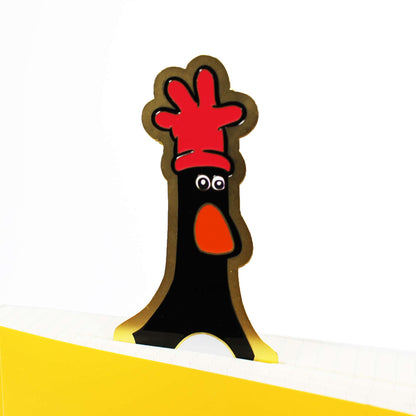 Wallace & Gromit Feathers McGraw Metal & Enamel Bookmark