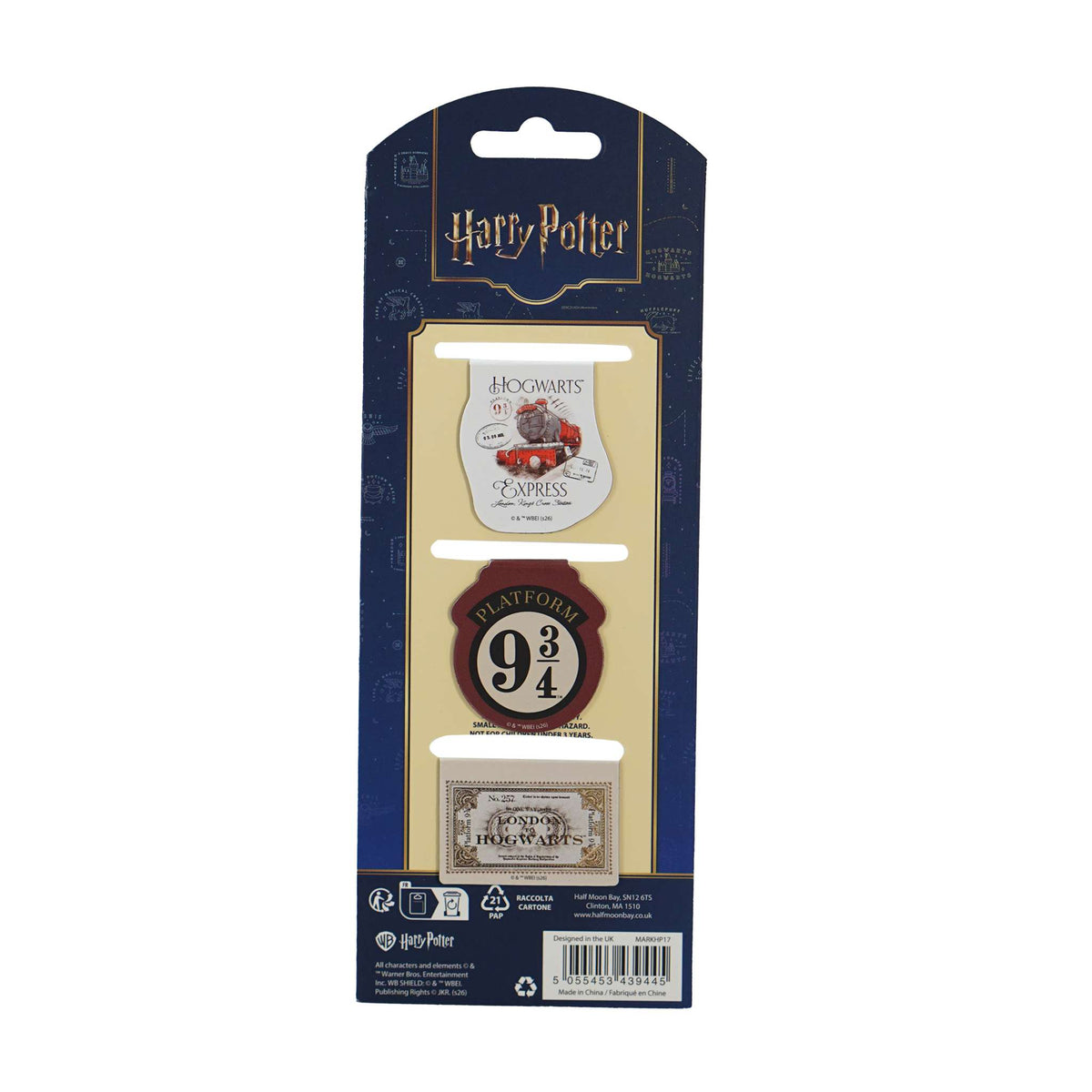 Harry Potter All Aboard to Hogwarts Magnetic Bookmarks Set of 3