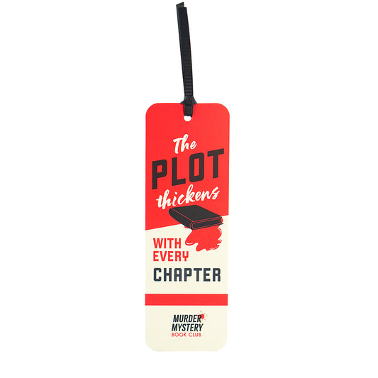 Murder Mystery Book Club Paper Bookmark from Pulteney Press