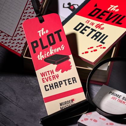 Murder Mystery Book Club Paper Bookmark
