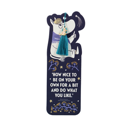 Bookmark Paper Shaped Charm & Tassel - Moomin (First Snow)